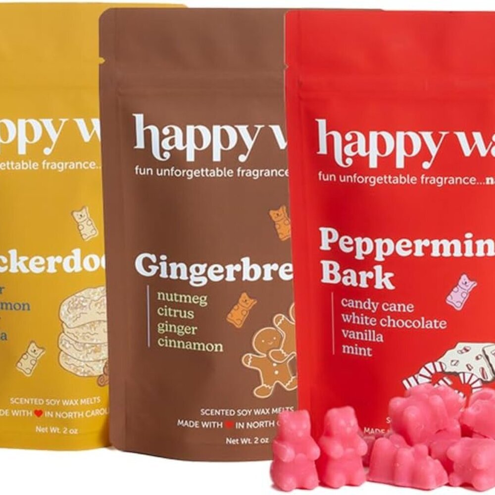 Holiday Treats Collection Scented Natural Soy Wax Melts – 6 Total Oz. of Scented